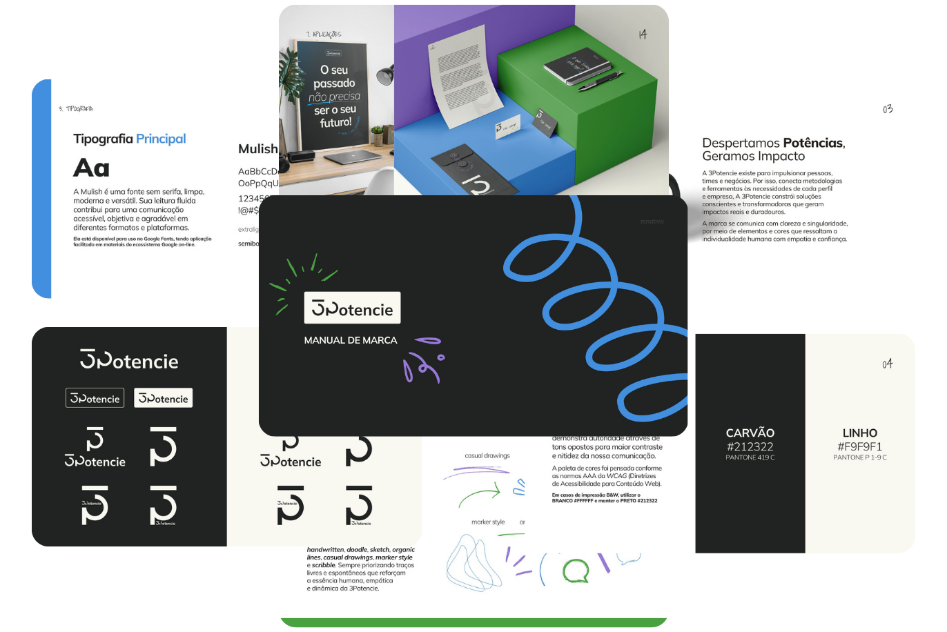 imagen de portafolio de marketing, ilustrando proyectos como imagen de pagina de ventas o sitio web, proyectos de identidad visual, branding y marketing 360 en general.