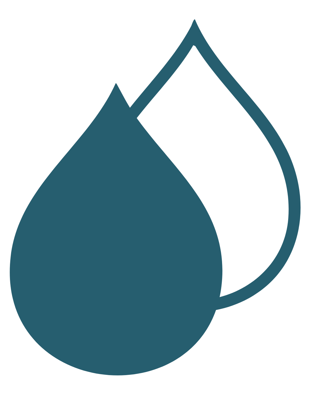 Gota decorativa em movimento